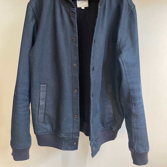 GStar Jackets & Coats Vintage Indigo Denim Gstar Shawl Collar